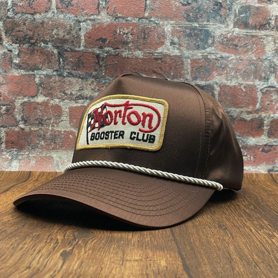 【ビンテージ】5パネルサテントラッカーキャップ 70'sNorton