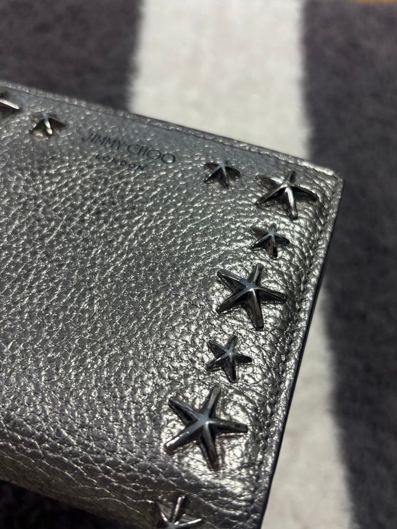 Jimmy Choo 二つ折り財布 星型 スタッズ
