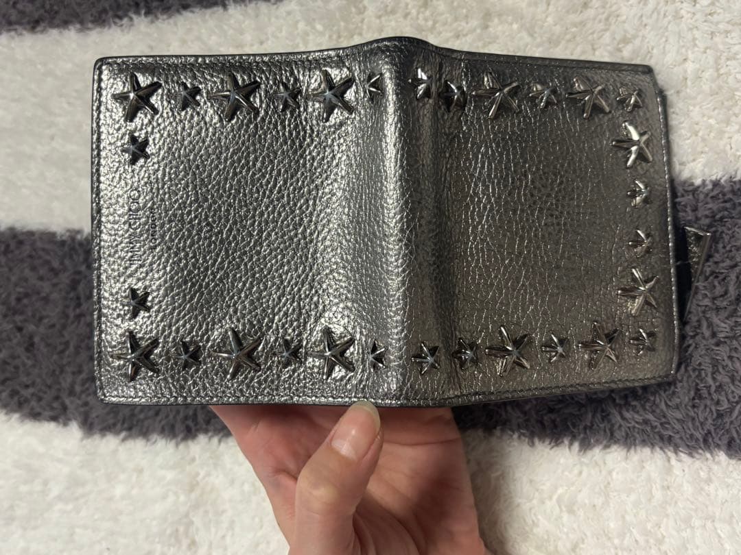 Jimmy Choo 二つ折り財布 星型 スタッズ
