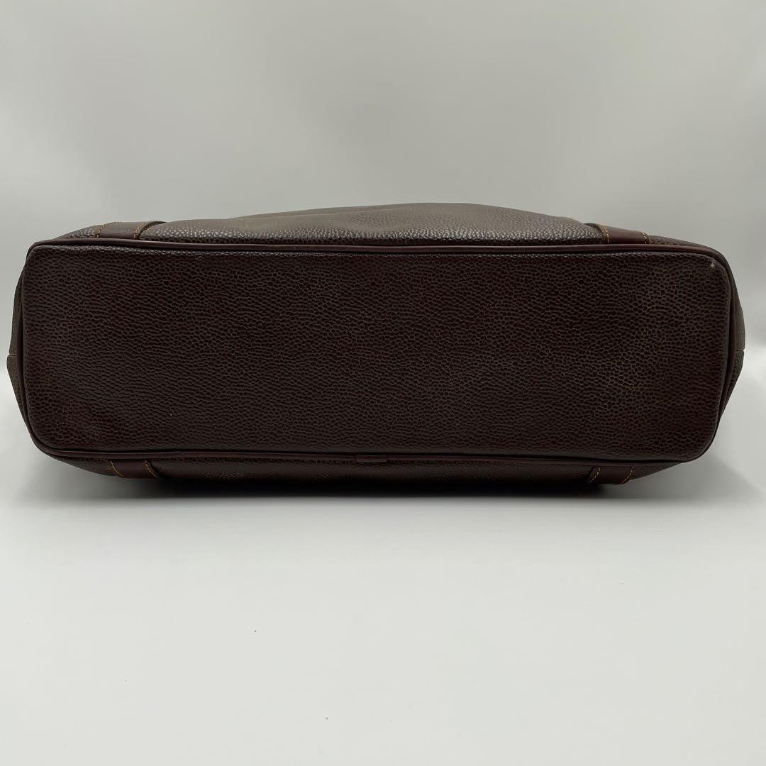 希少 MULBERRY マルベリー ビッグトート レザー ダークブラウン A4可
