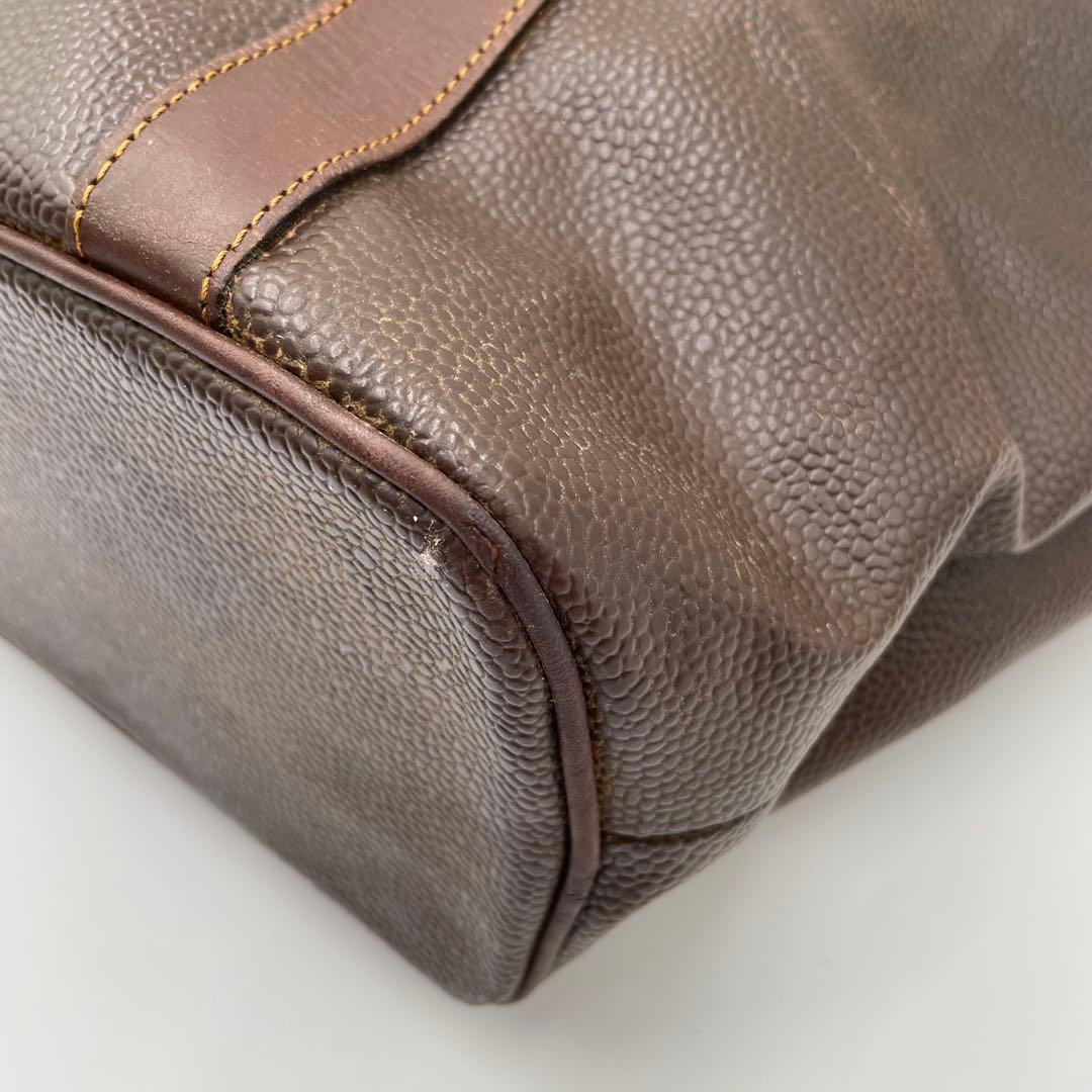 希少 MULBERRY マルベリー ビッグトート レザー ダークブラウン A4可