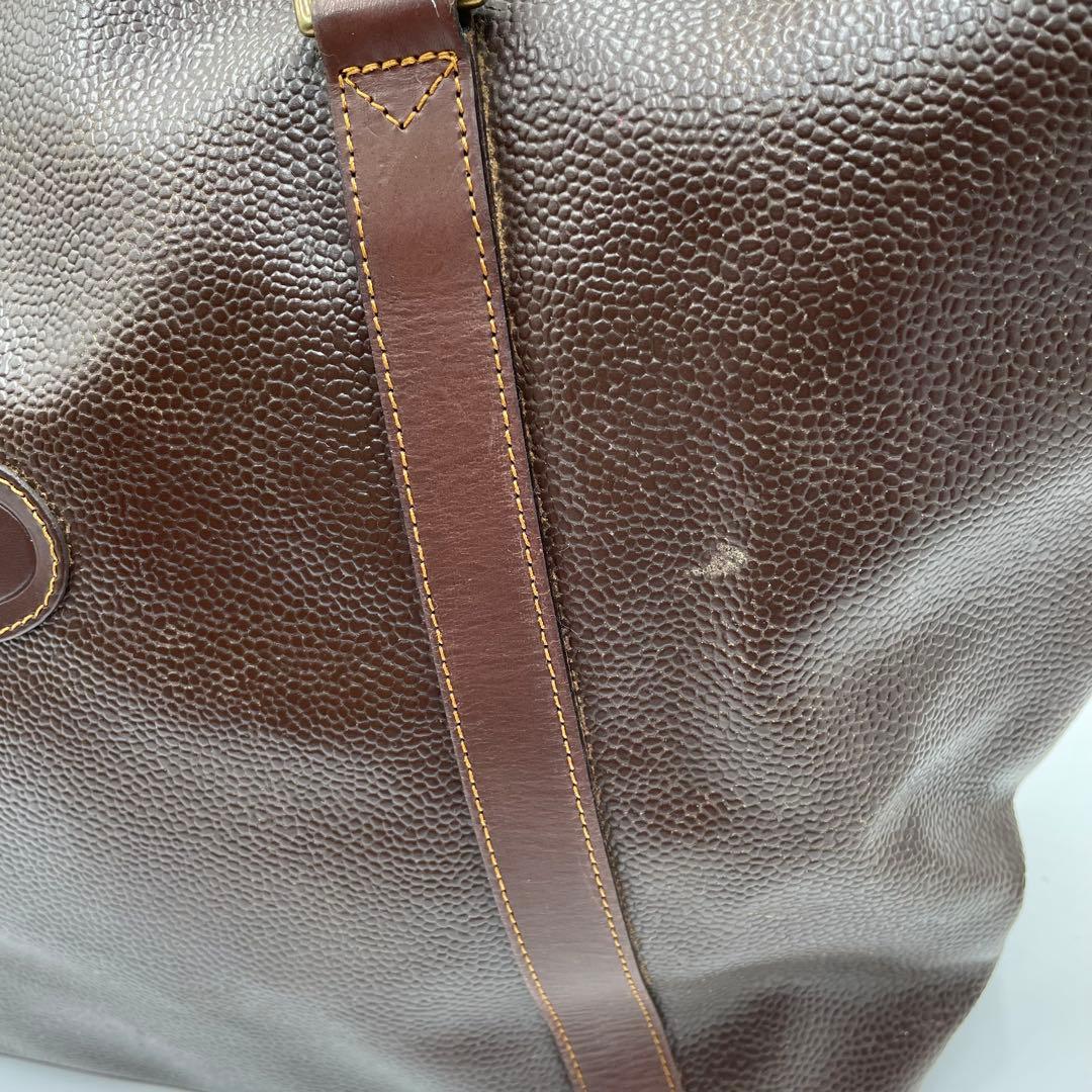 希少 MULBERRY マルベリー ビッグトート レザー ダークブラウン A4可