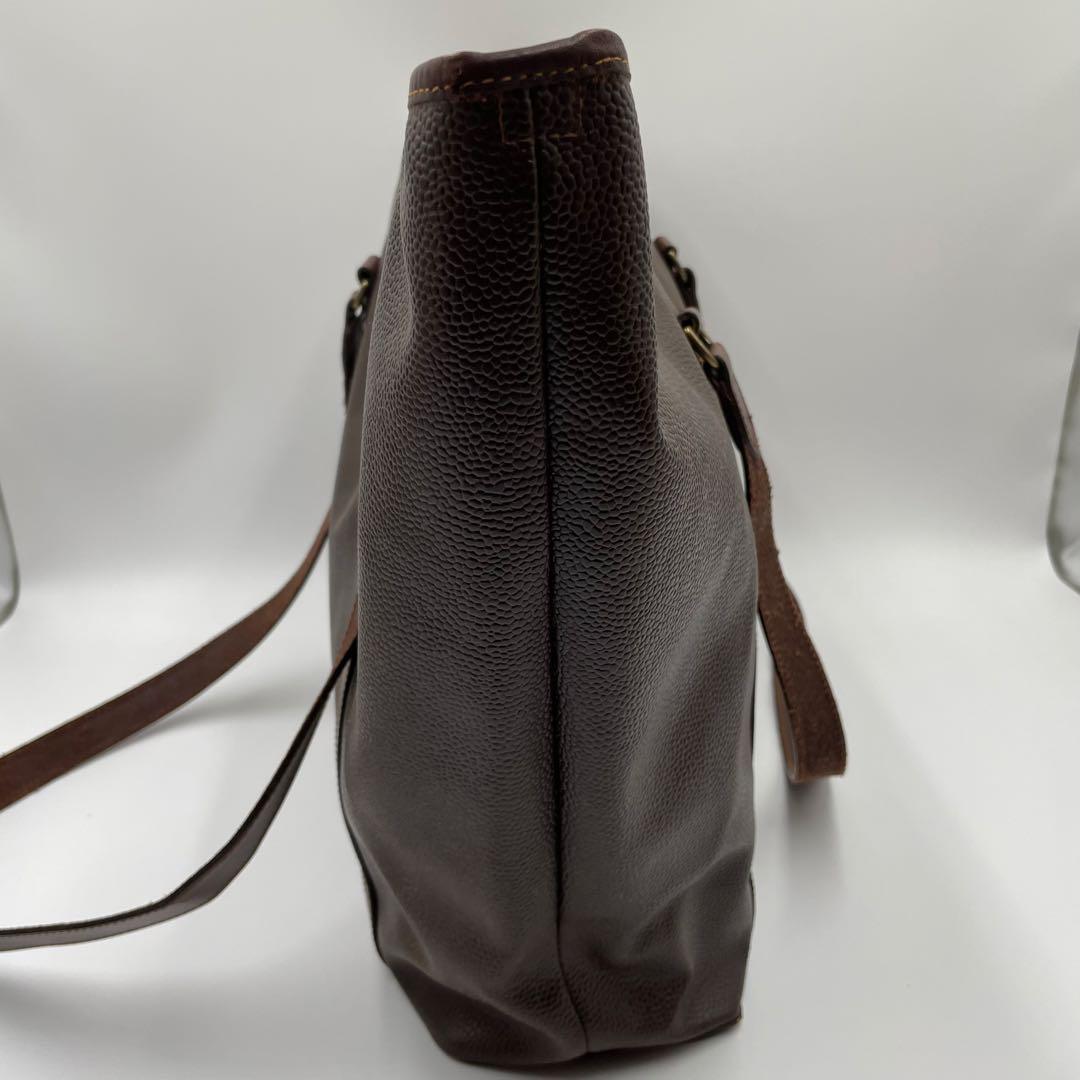 希少 MULBERRY マルベリー ビッグトート レザー ダークブラウン A4可
