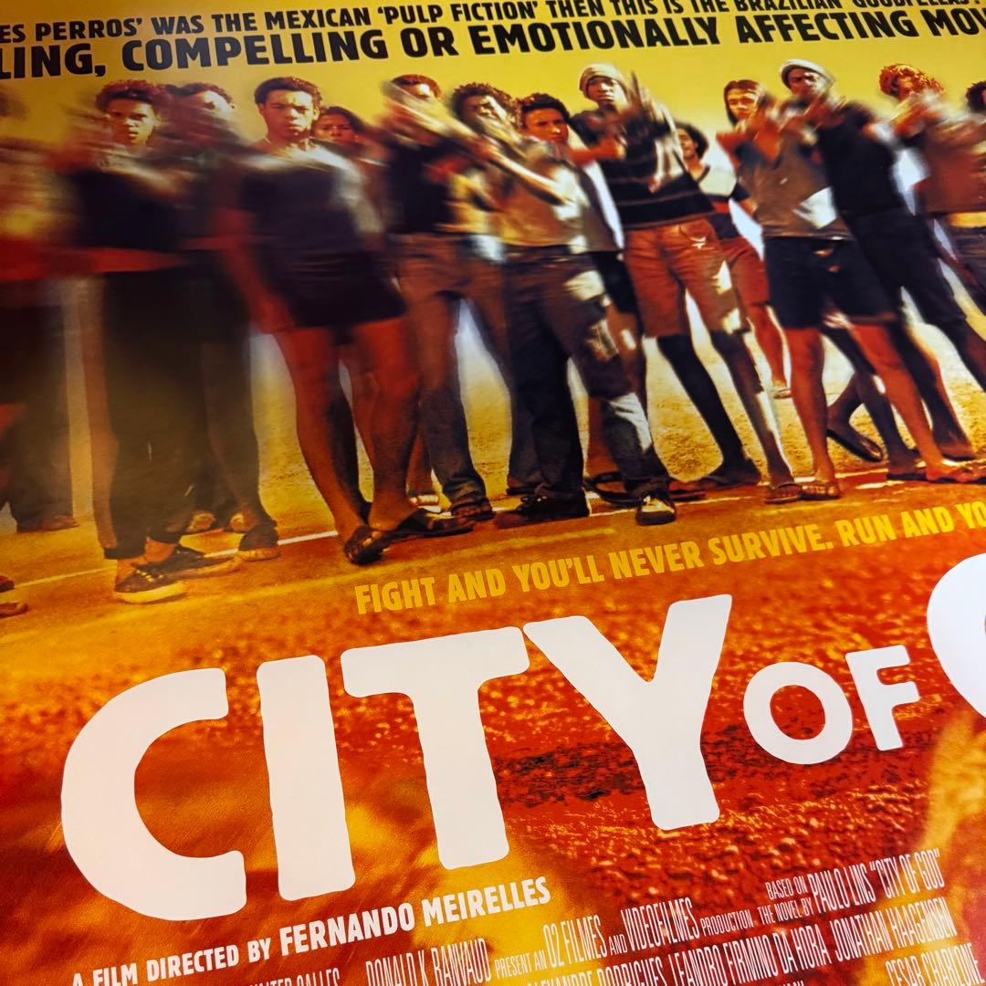 映画「シティオブゴッド」UK版オリジナルポスター 当時物 CITY OF GOD
