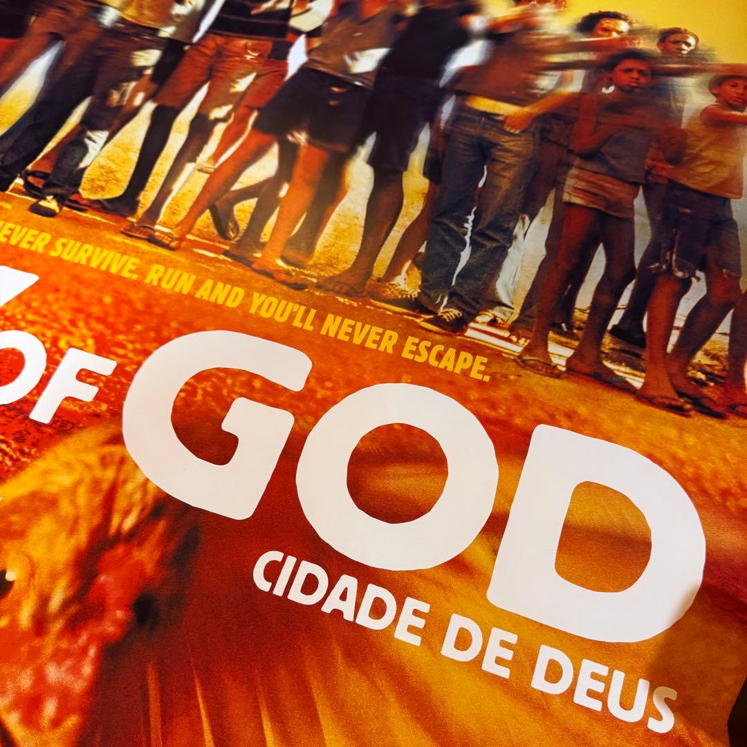 映画「シティオブゴッド」UK版オリジナルポスター 当時物 CITY OF GOD