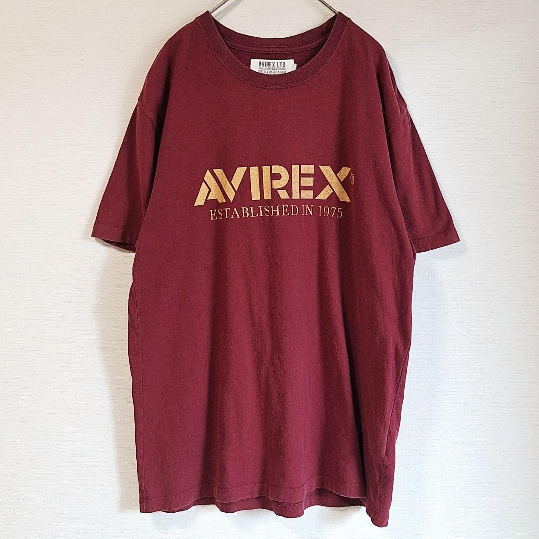 AVIREX　Tシャツ　3枚まとめ　L　刺繍　ロゴプリント　黒　赤　グレー