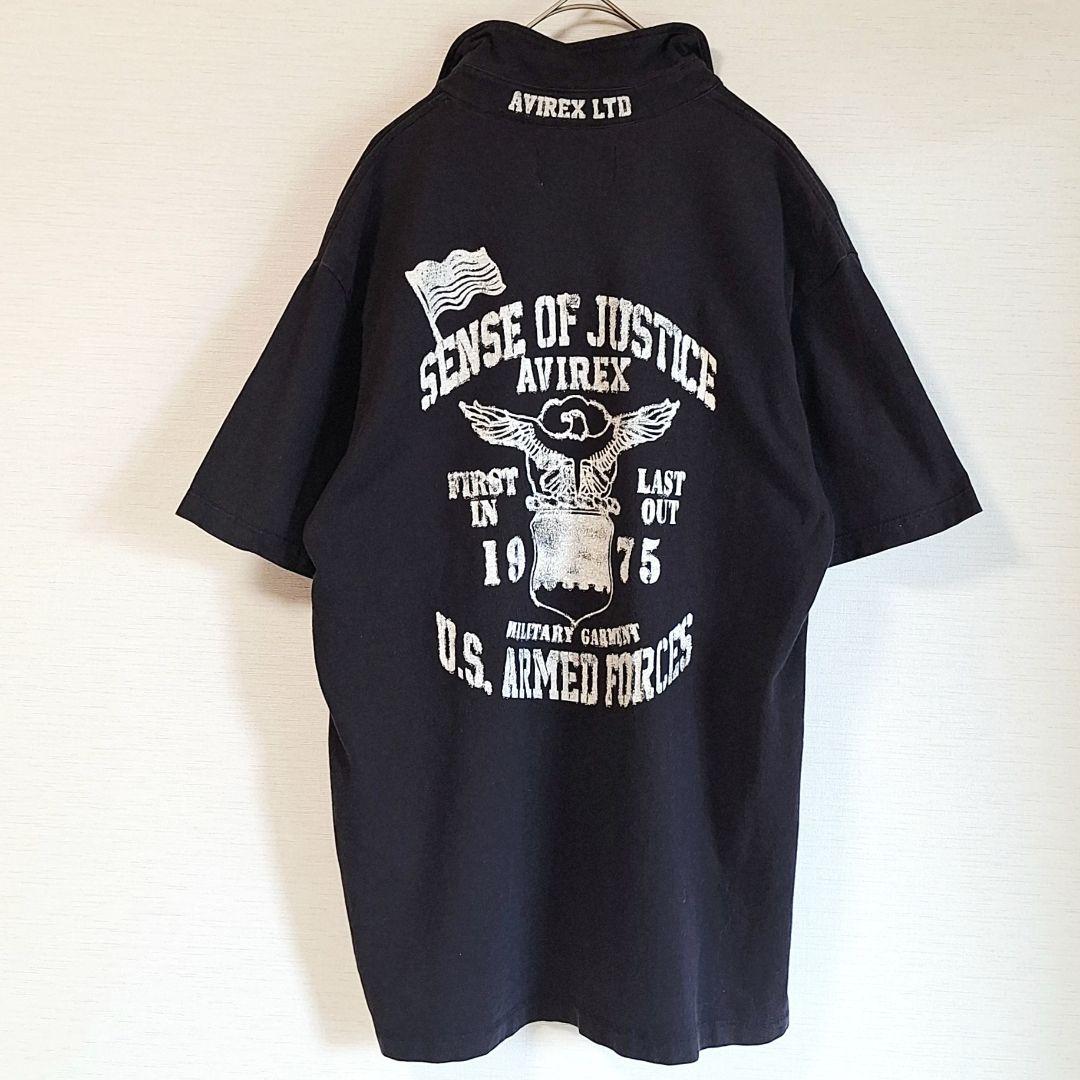 AVIREX　Tシャツ　3枚まとめ　L　刺繍　ロゴプリント　黒　赤　グレー