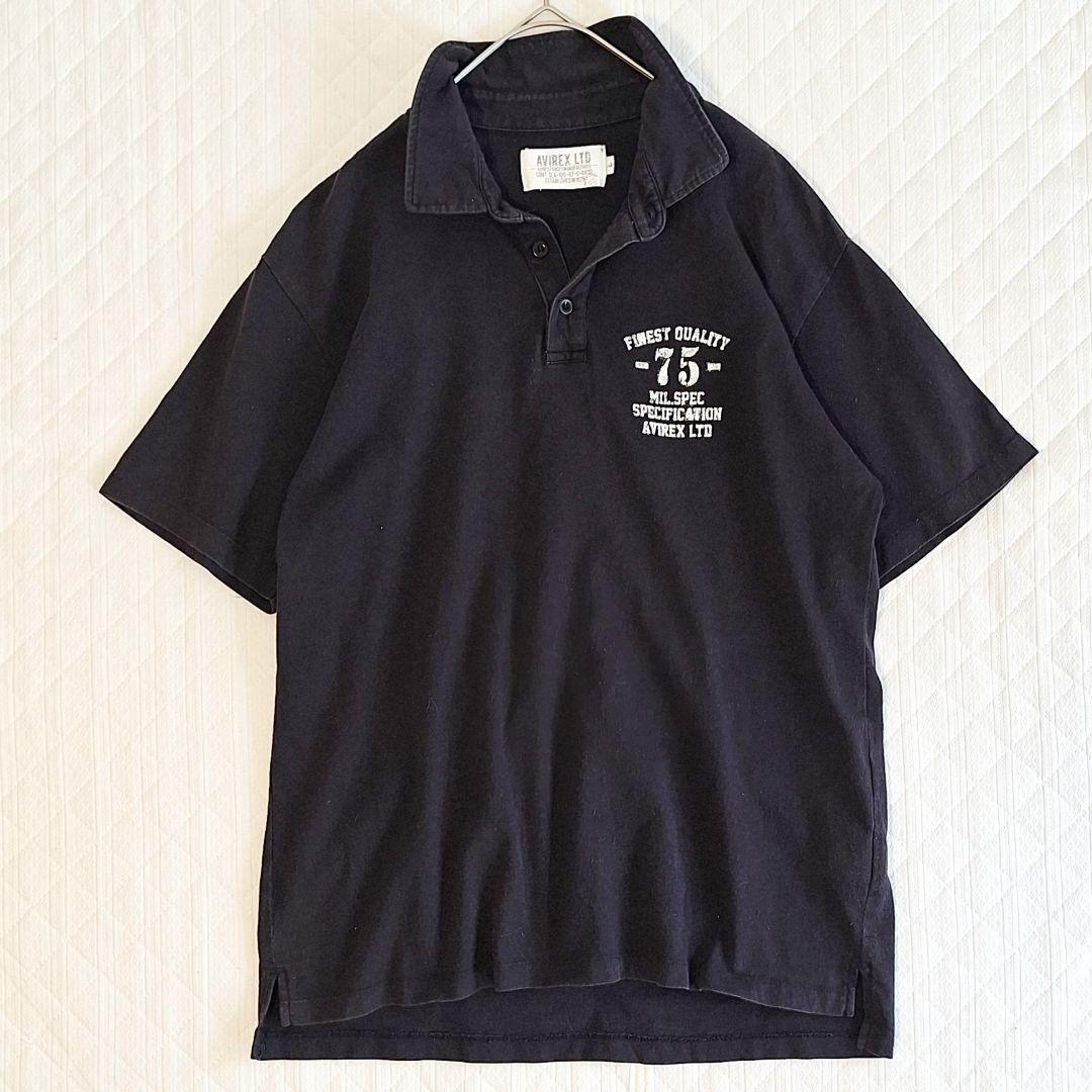 AVIREX　Tシャツ　3枚まとめ　L　刺繍　ロゴプリント　黒　赤　グレー