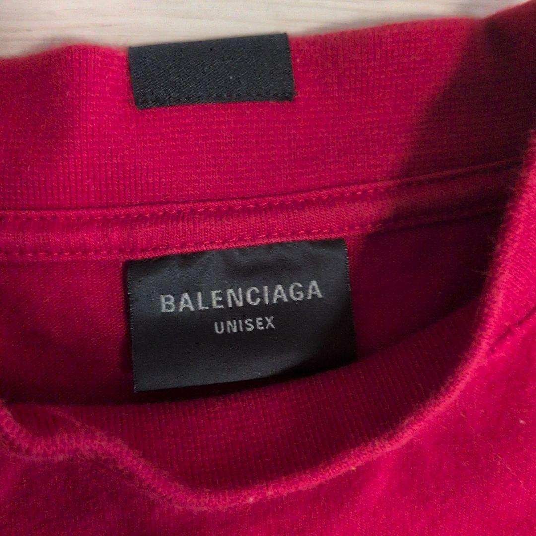 BALENCIAGA レッド Tシャツ ユニセックス