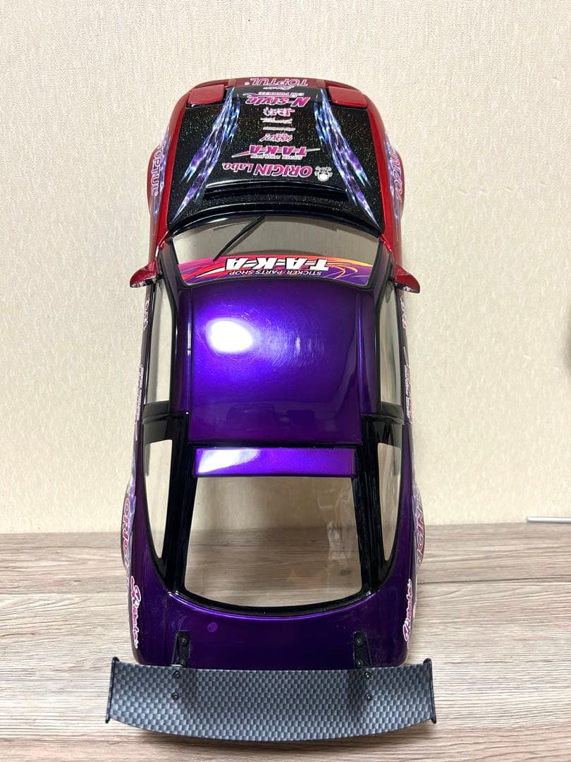ラジドリ 1/10 パンドラ180SX ボディ中村直樹風 ホイールも付けます。