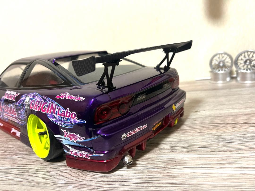 ラジドリ 1/10 パンドラ180SX ボディ中村直樹風 ホイールも付けます。