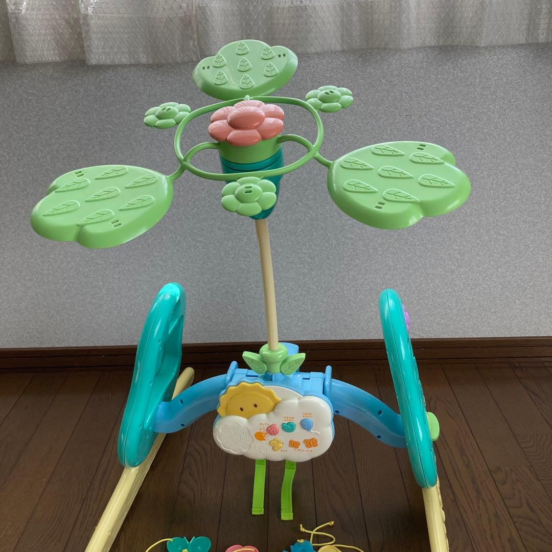 完備　くまのプーさん　回転6Wayジムにへんしんメリー プーメリー　ベビージム