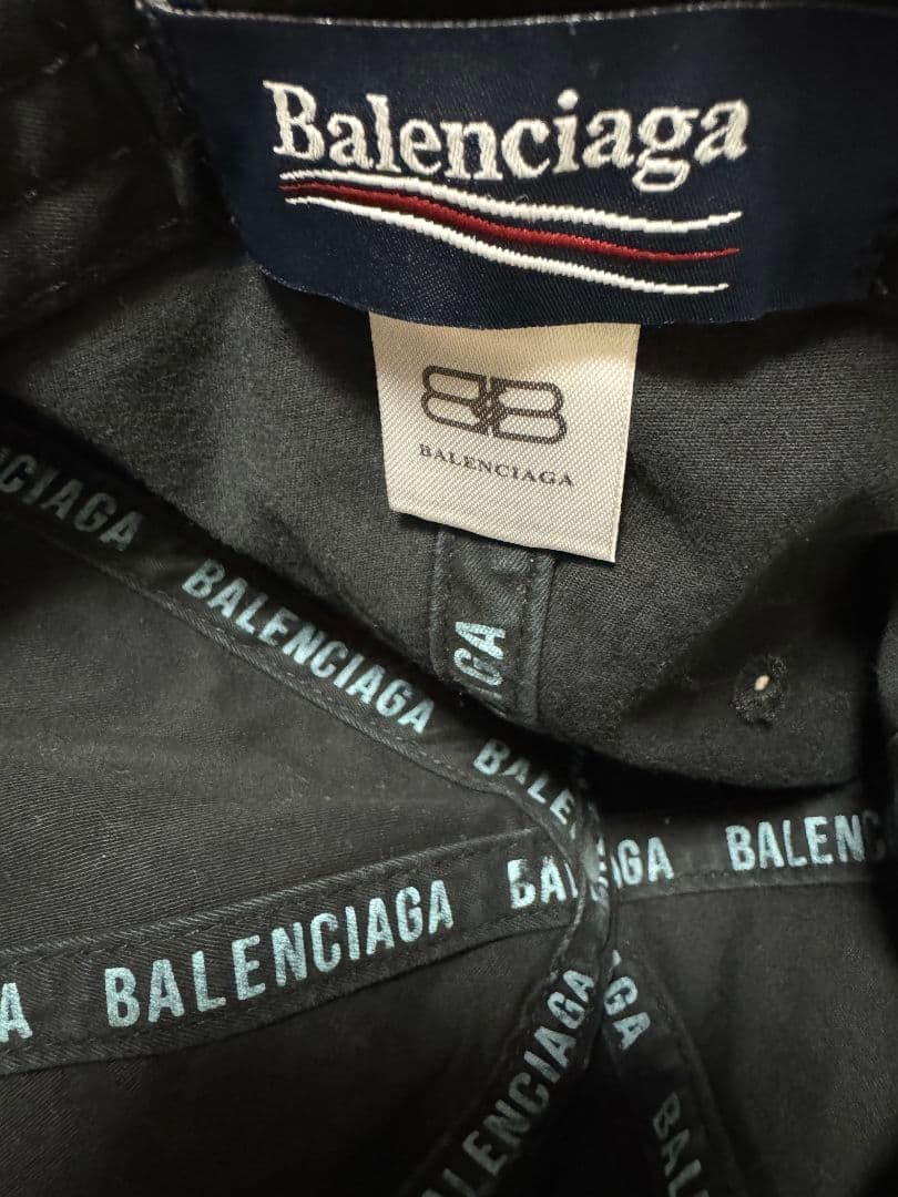 BALENCIAGA BBロゴキャップ ブラック