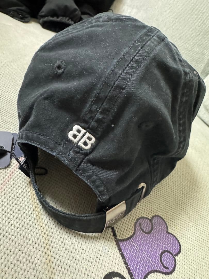 BALENCIAGA BBロゴキャップ ブラック