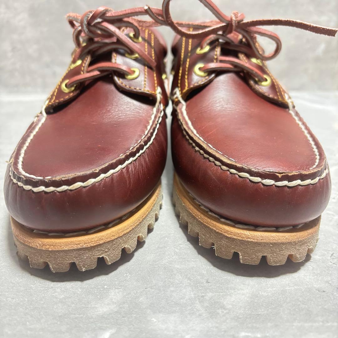 【未使用級】 Timberland デッキシューズ 3Eye 25.5 モカシン