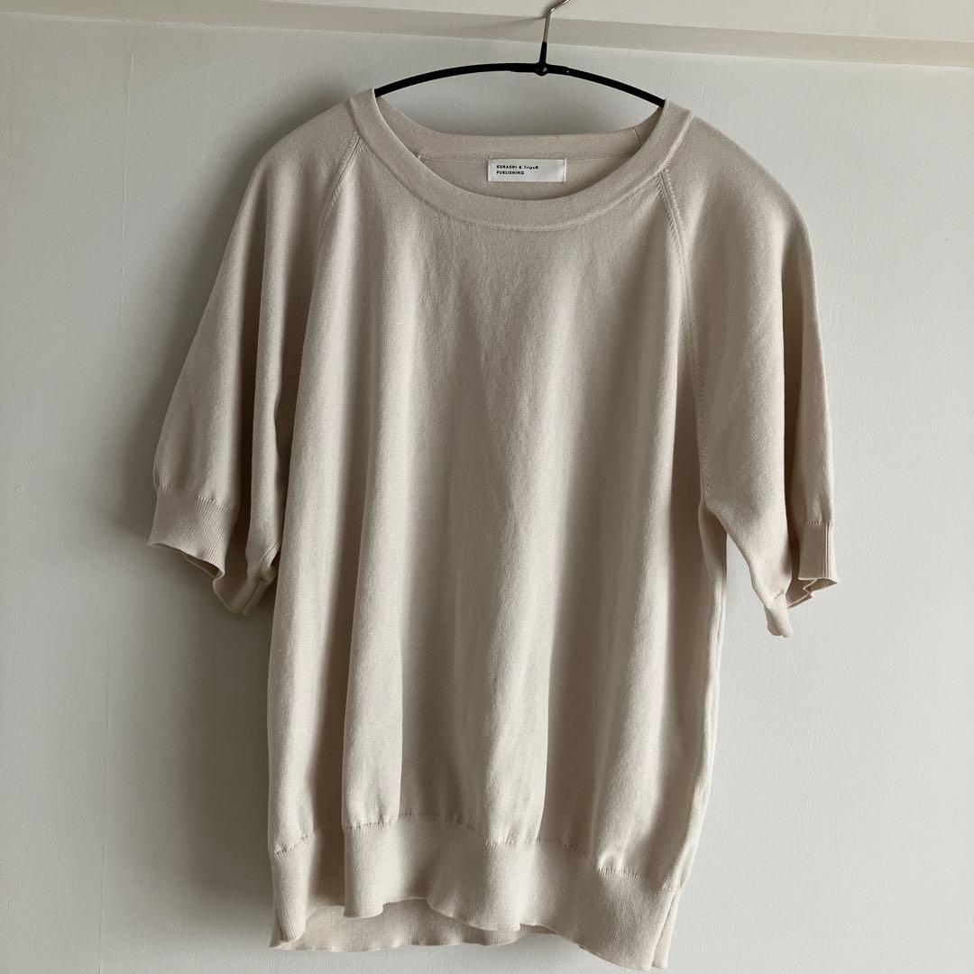 北欧、暮らしの道具店　アンサンブルニット　グレージュ