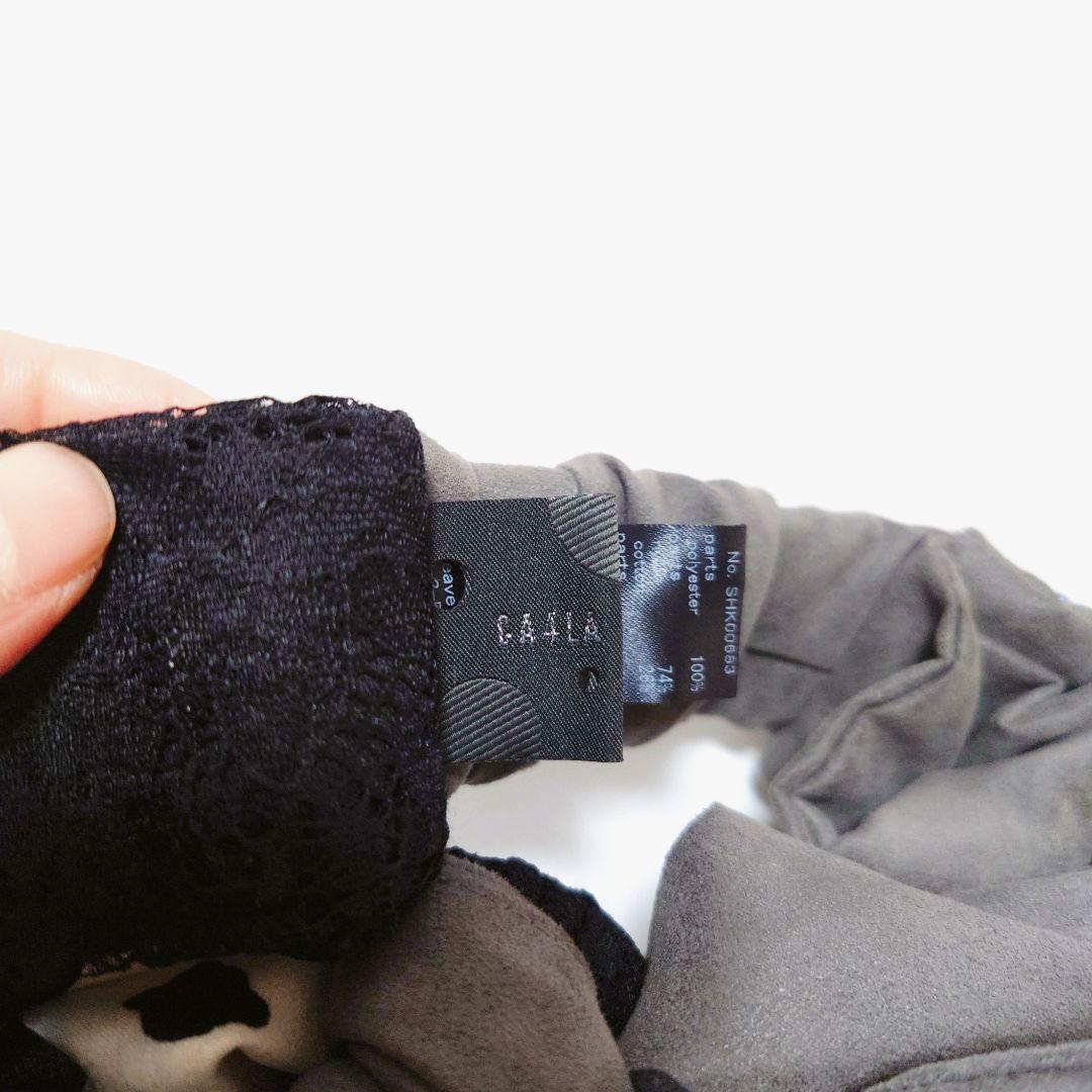美品✨️　CA4LA　カシラ　 ヘアバンド 黒 グレー 白　レース　ヒョウ柄