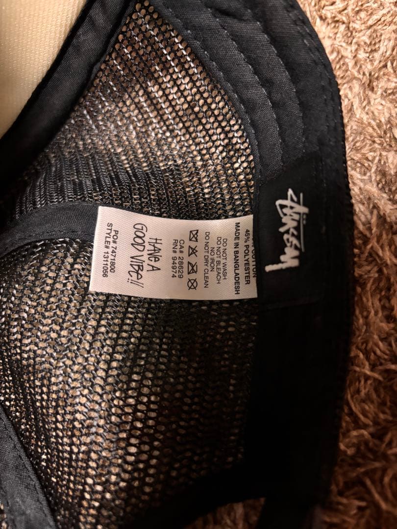 Stussy ステューシー メッシュキャップ 黒 トラッカーキャップ キャップ