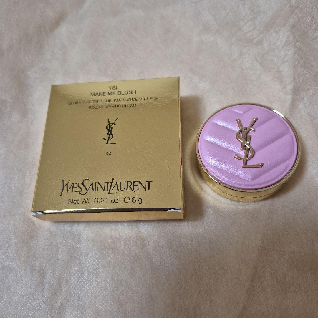【新品】YSL メイクミーブラッシュパウダーS 42 ベビードールピンク