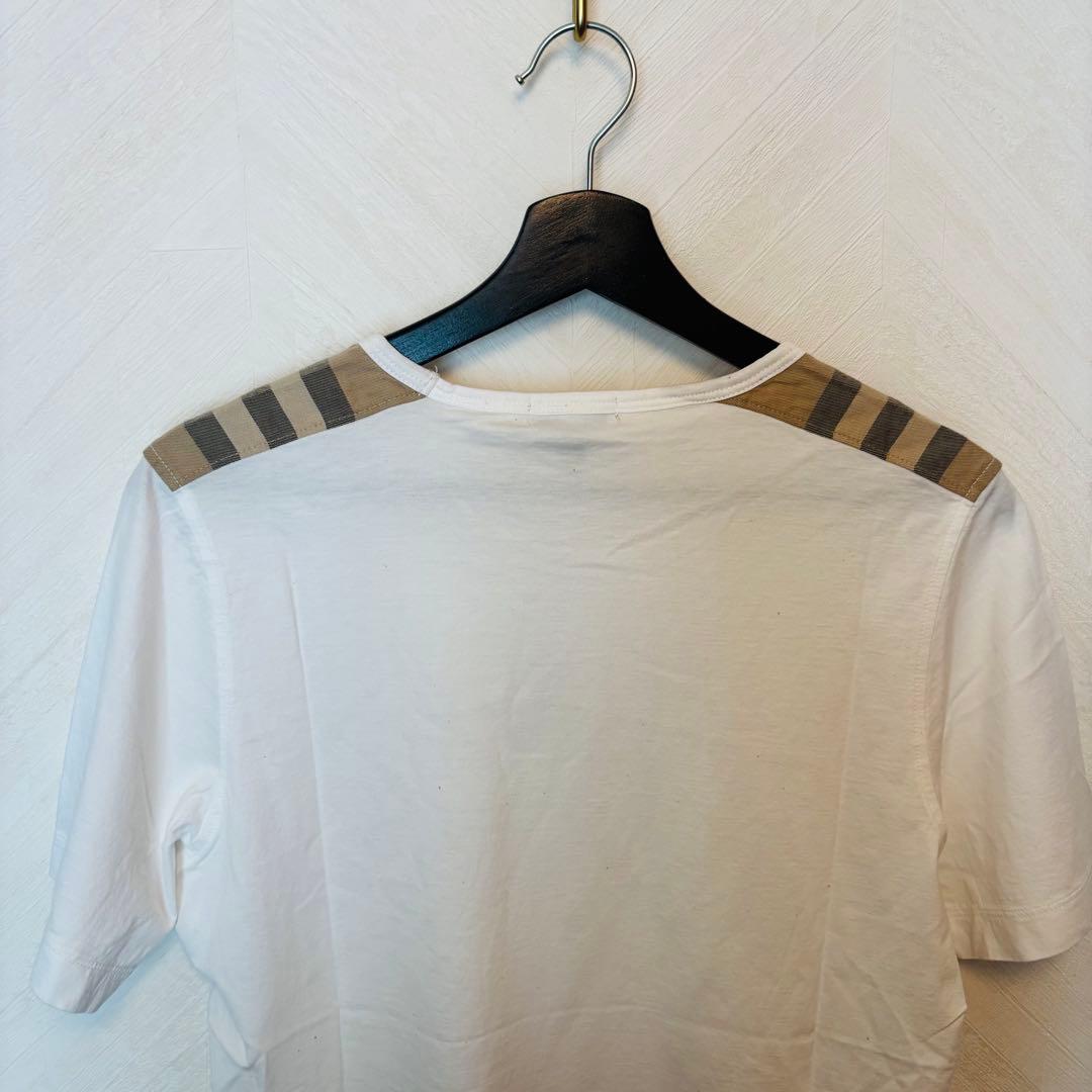 【新品】BURBERRY LONDON バーバリーショルダーチェックTシャツS