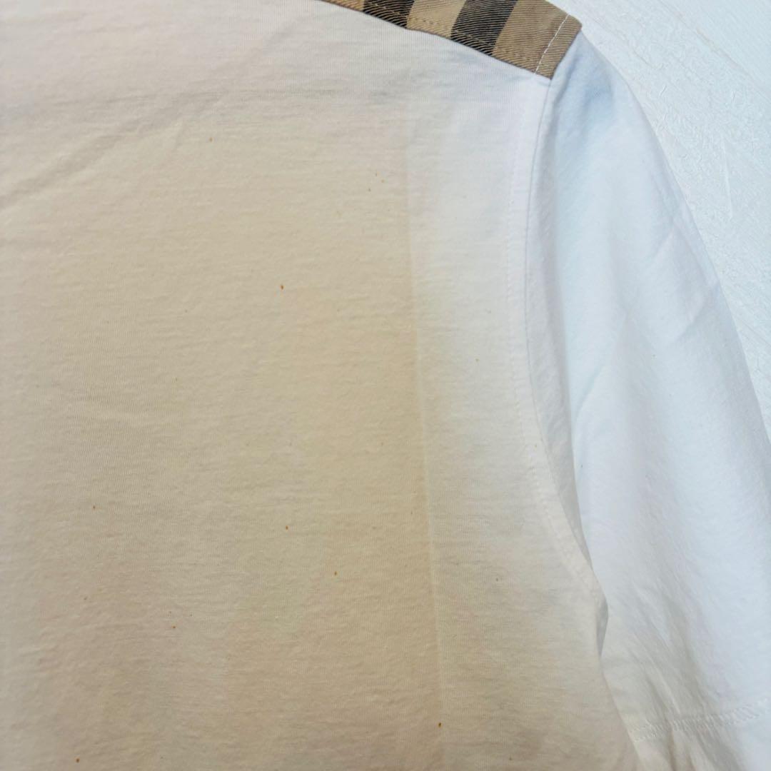 【新品】BURBERRY LONDON バーバリーショルダーチェックTシャツS