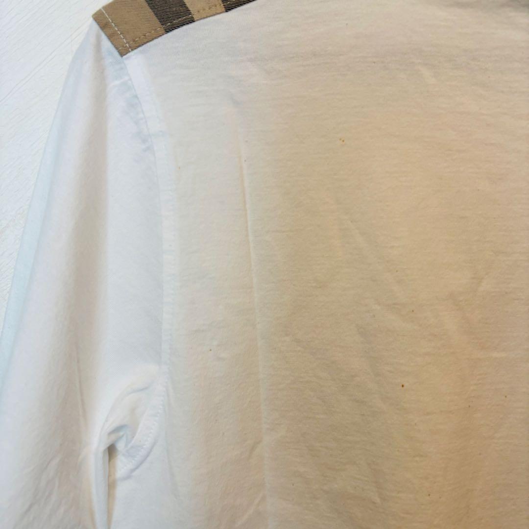 【新品】BURBERRY LONDON バーバリーショルダーチェックTシャツS