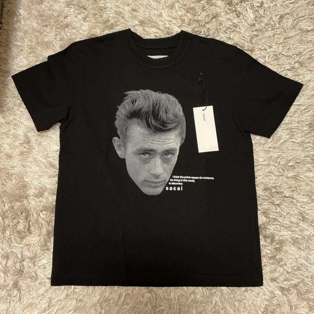 sacai 25SS ブラック James Dean Tシャツ