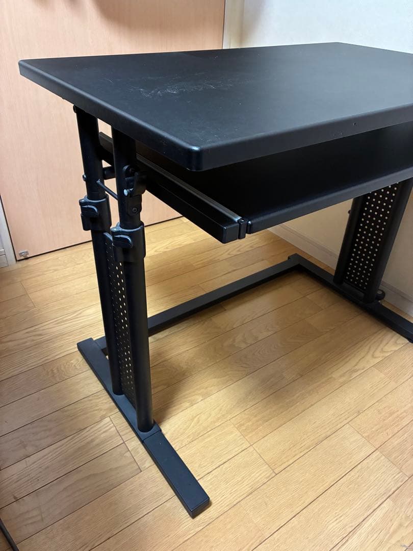 Bauhutte ゲーミングデスク昇降式 PCデスクブラック BHD-800CM