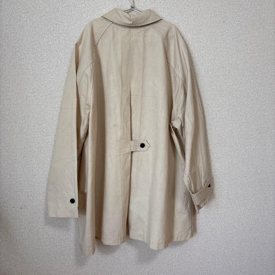 かぐれ　コットンバッグタックショートコート　アイボリー