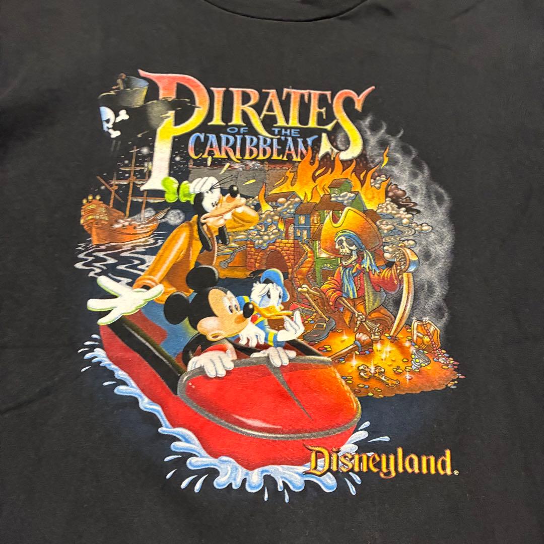 90S USA製 Disney パイレーツオブカリビアン 半袖 シャツ