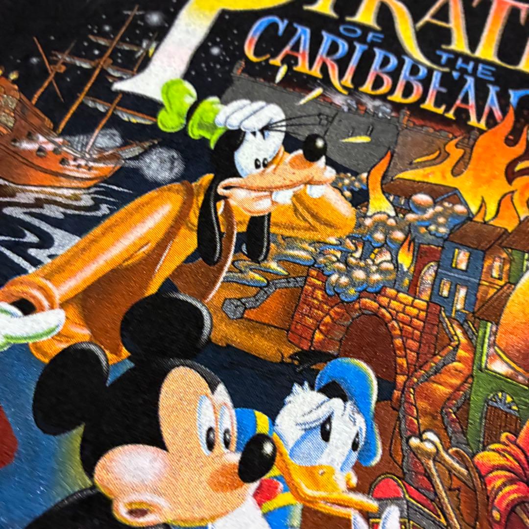 90S USA製 Disney パイレーツオブカリビアン 半袖 シャツ