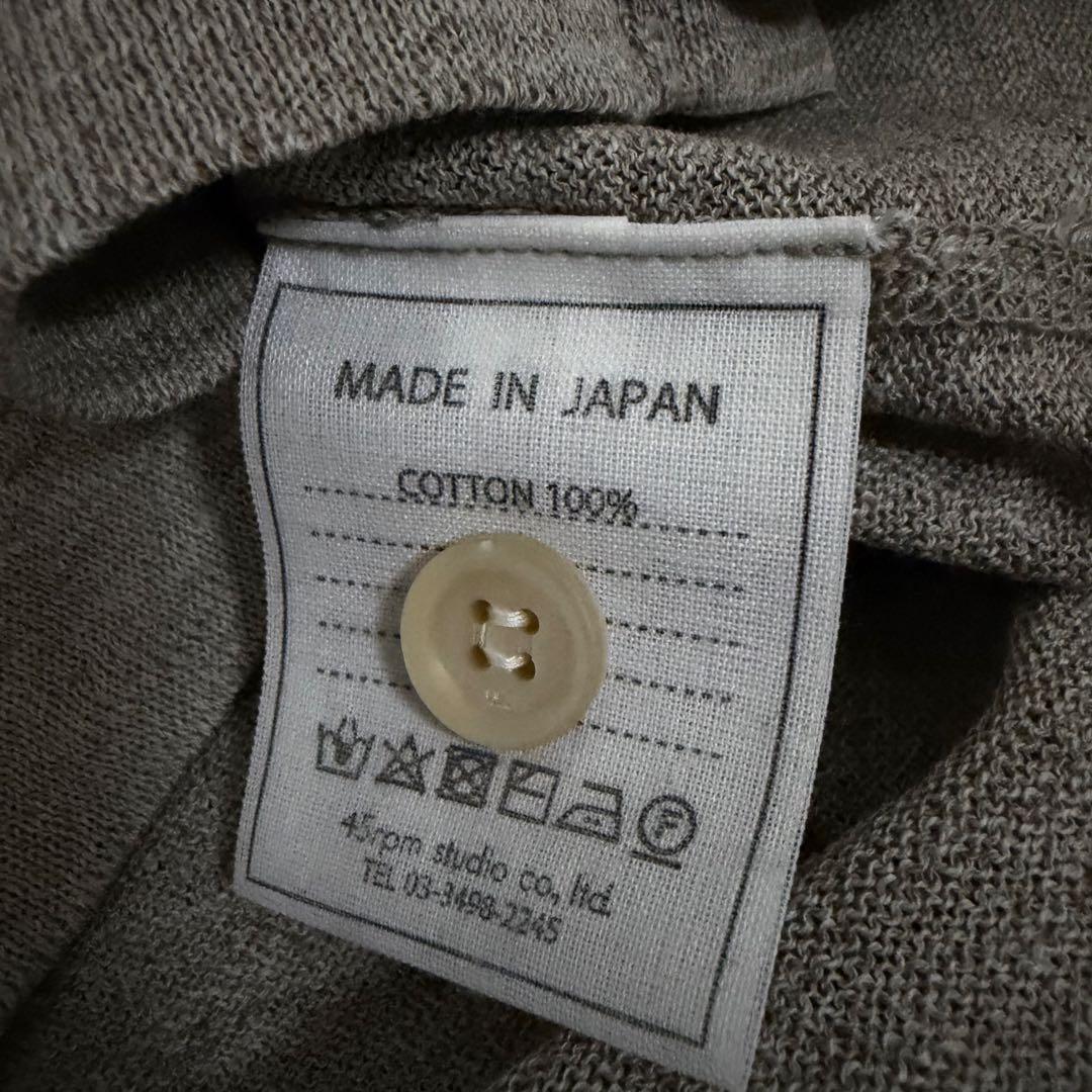 極美品✨45R 近年タグ ギマニット 長袖カーディガン 開襟 薄手 サイズ2
