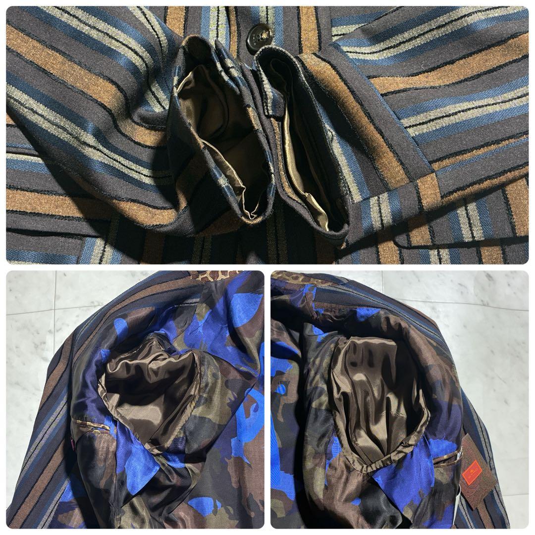 新品タグ付/XL ETRO テーラードジャケット　付属品完備　現行モデル　華やか