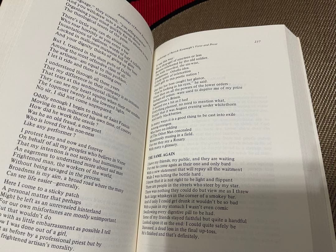 希少　Patrick Kavanagh Man and Poet