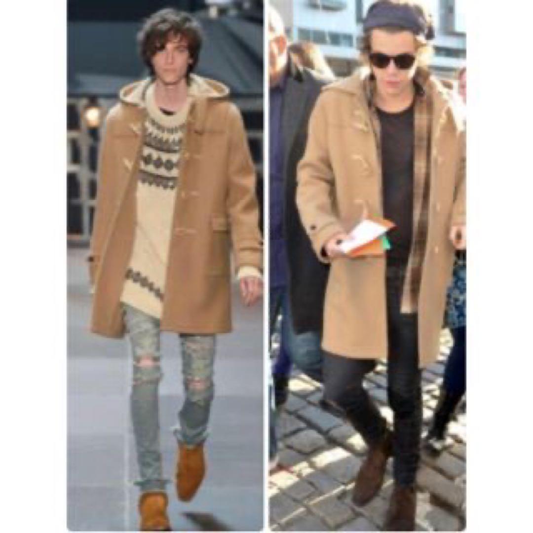 美品　13AW Saint Laurent ベージュ ダッフルコート 46