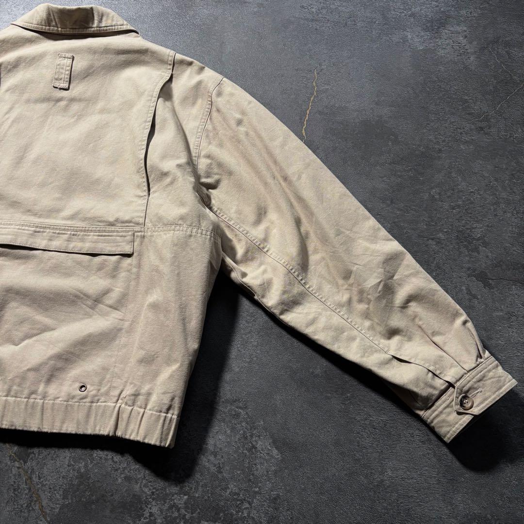 80s Eddie Bauer ハンティングジャケットジップブルゾン短丈古着L