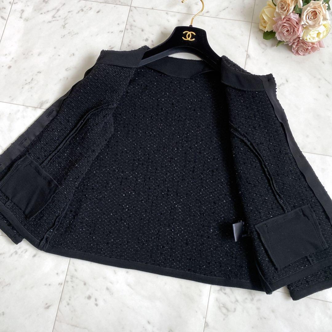 ✨FOXEY フォクシー　デイニットツイードジャケット　ブラック　40