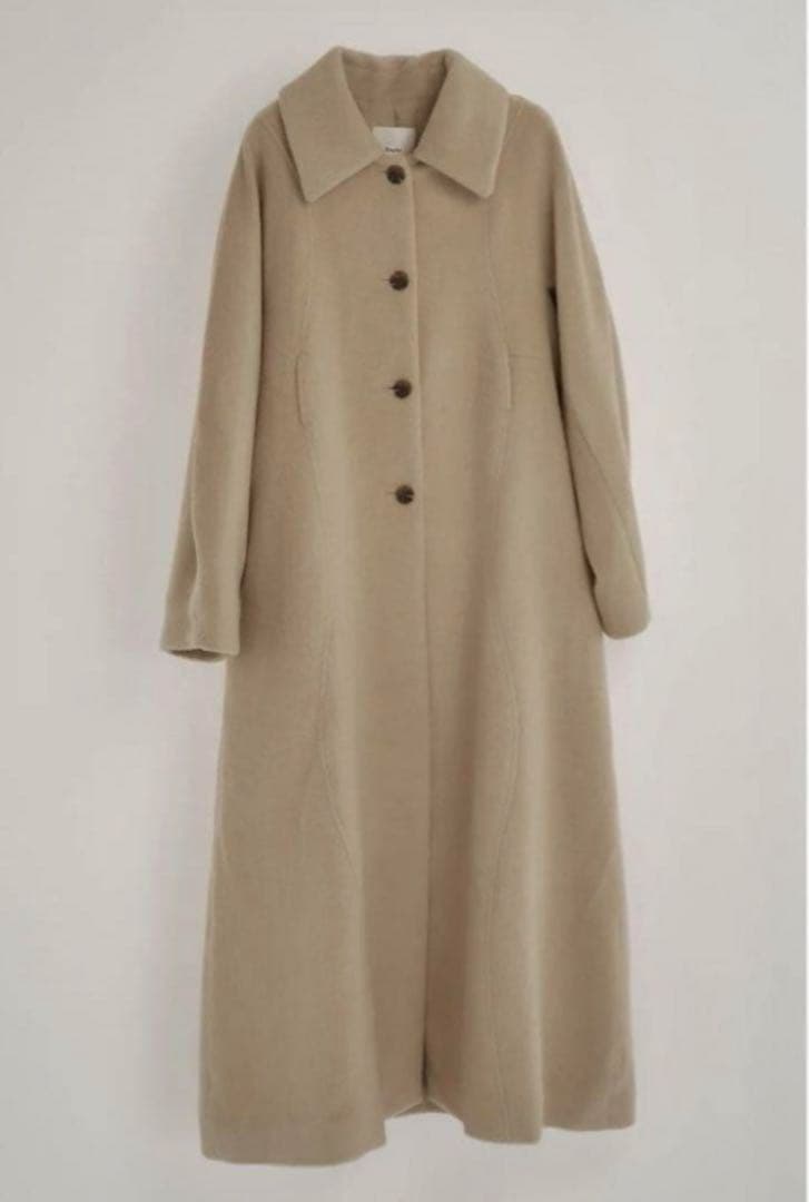 ジャケット・アウター wave design shaggy long coat