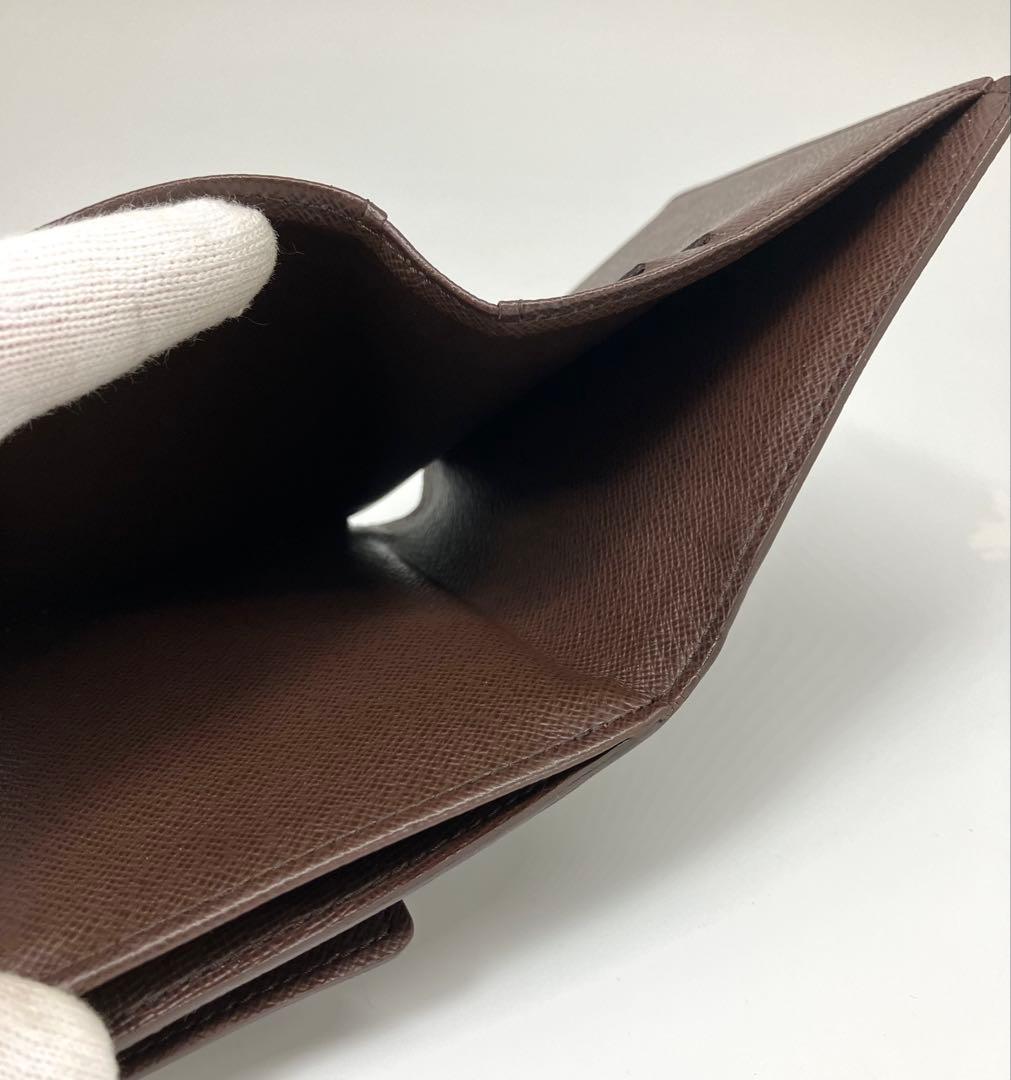 ⭐️ 美品 ルイ・ヴィトン ダミエ Wホック 二つ折り財布 ブラウン 鑑定済