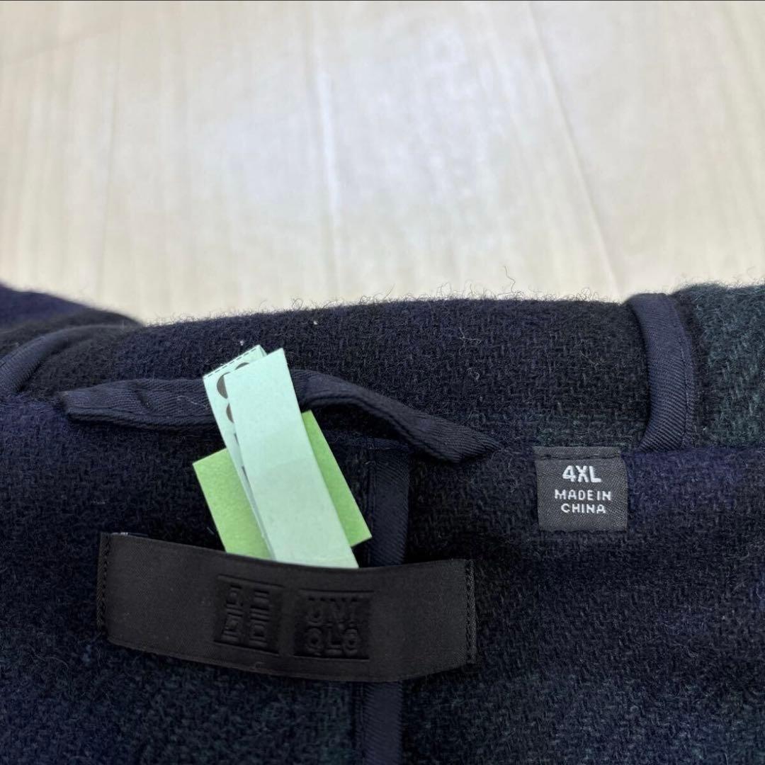 ユニクロ UNIQLO ダッフルコート ウール メンズ 大きいサイズ4XL