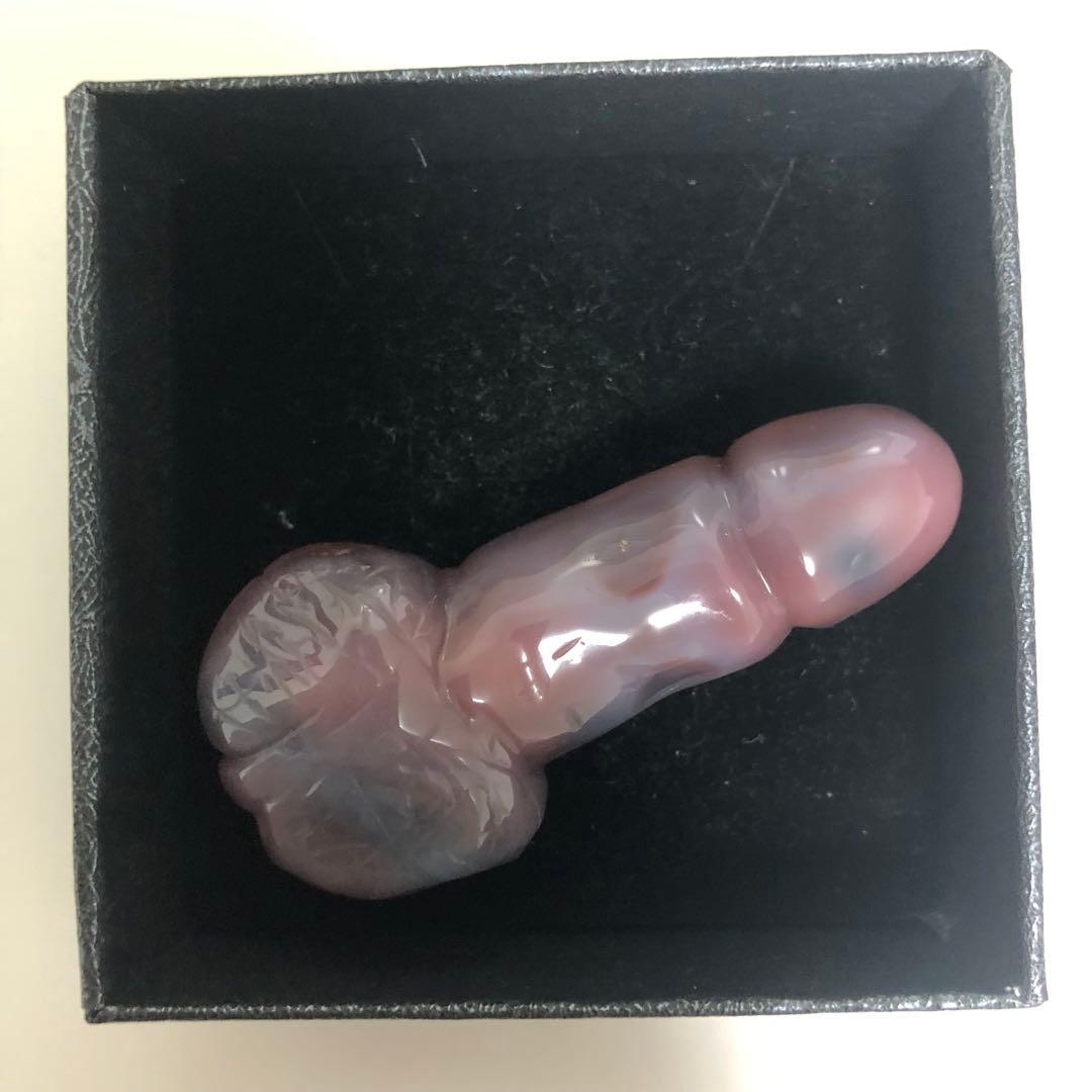 縁結び 男根 ヌードメノウ 生命力の象徴 男性器 趣味 天然石 瑪瑙 彫刻C11