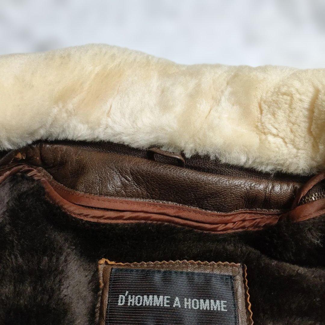 D'HOMME A HOMME フライトジャケット　ラムレザー G-1 A-2