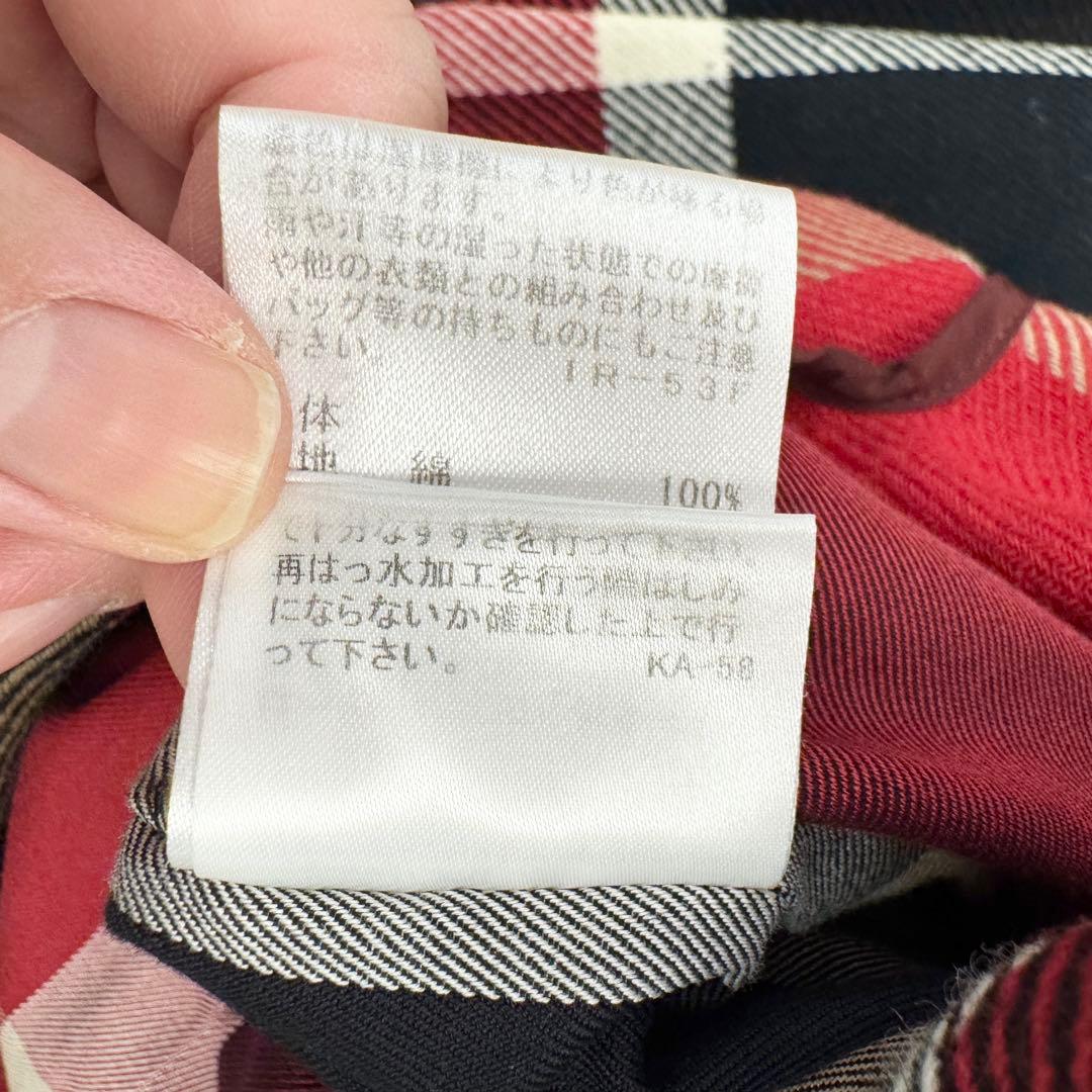 美品 ブルーレーベルクレストブリッジ トレンチコート チェック 38 ライナー