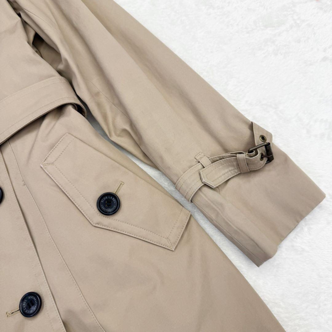 美品 ブルーレーベルクレストブリッジ トレンチコート チェック 38 ライナー