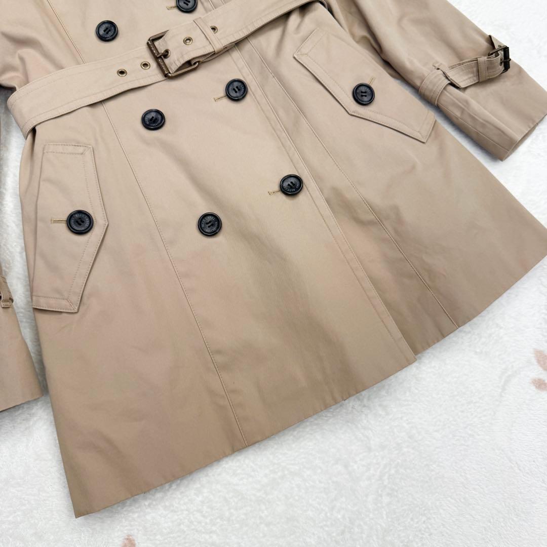 美品 ブルーレーベルクレストブリッジ トレンチコート チェック 38 ライナー