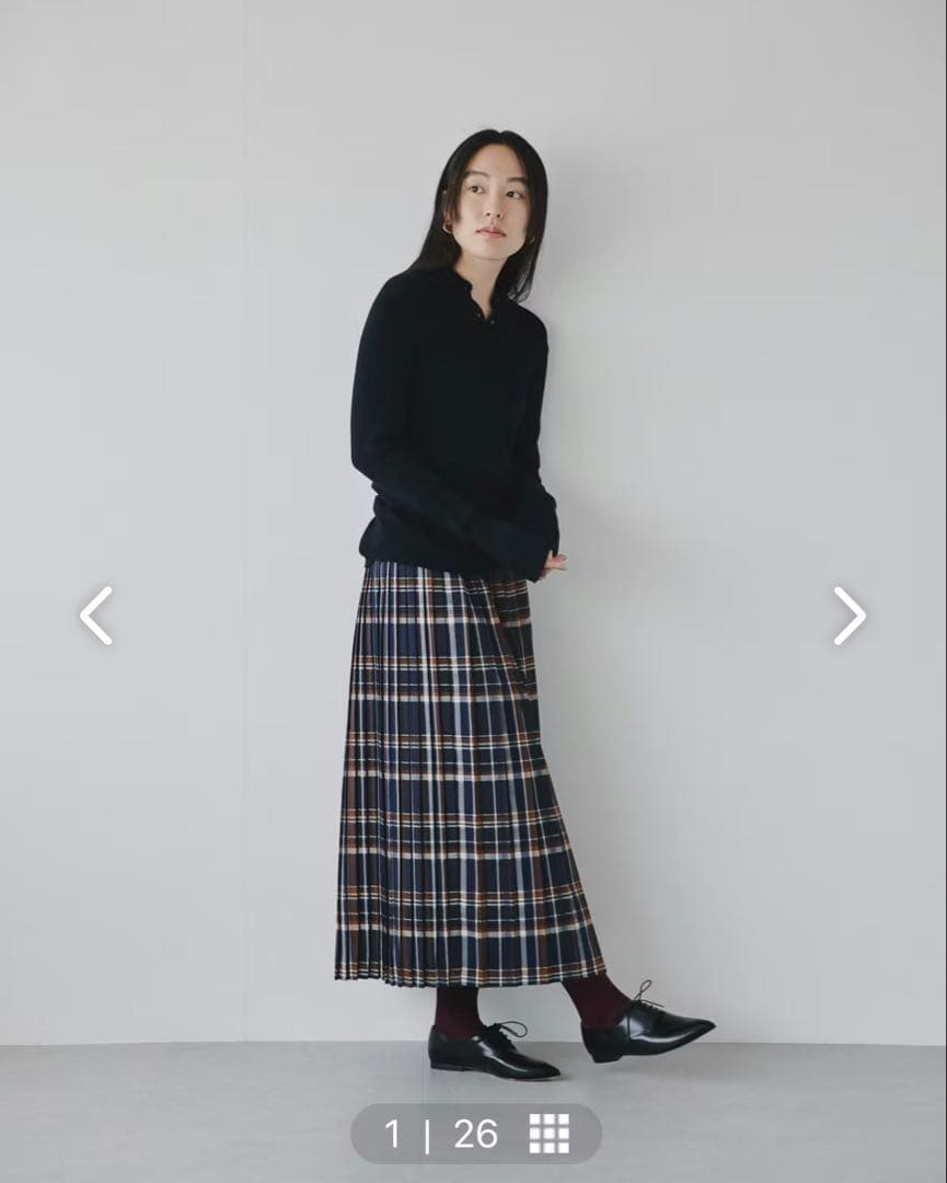 北欧暮らしの道具店　sosotto / ソソット / チェック柄プリーツスカート