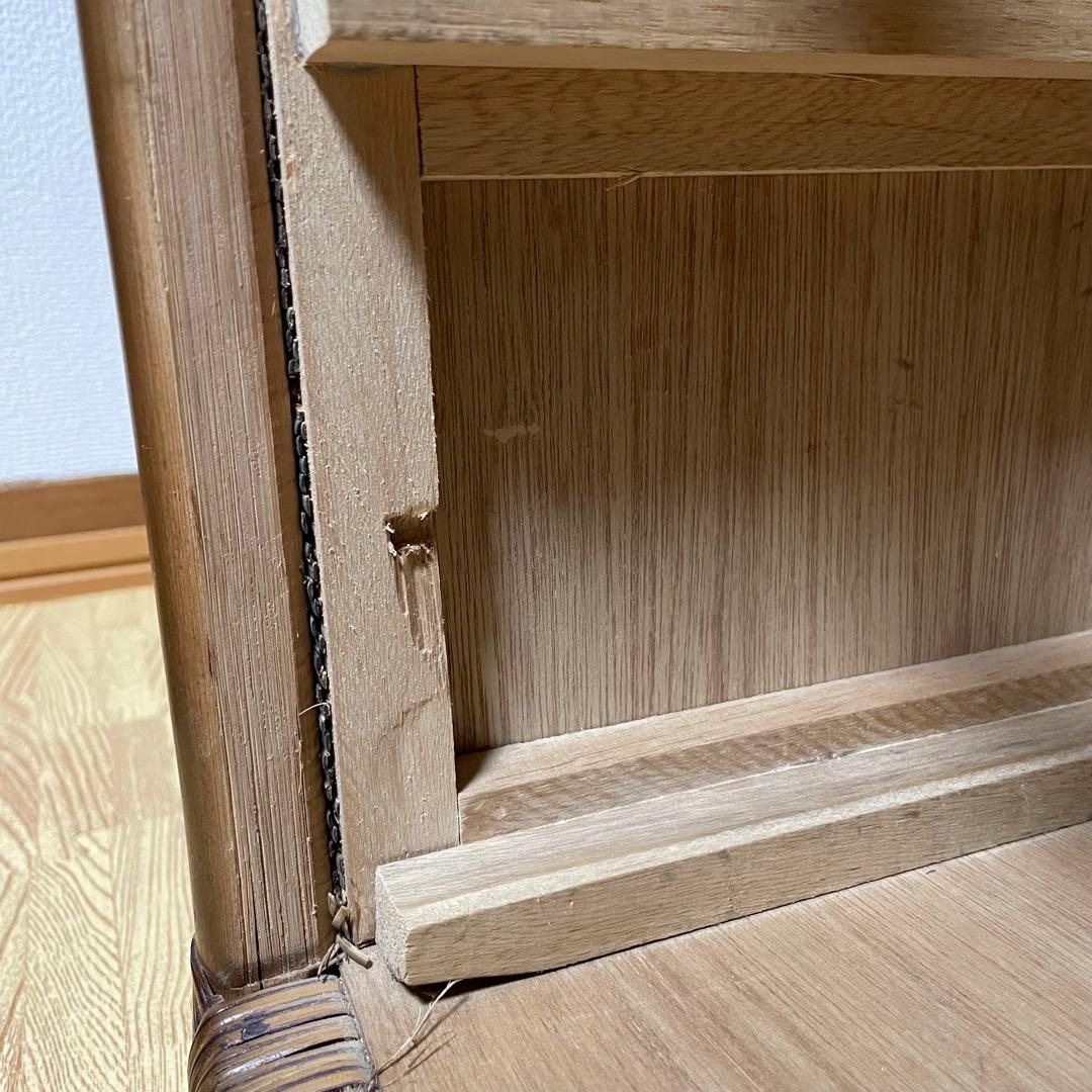 ラタン 籐 チェスト 家具 4段 タンス レトロ アンティーク