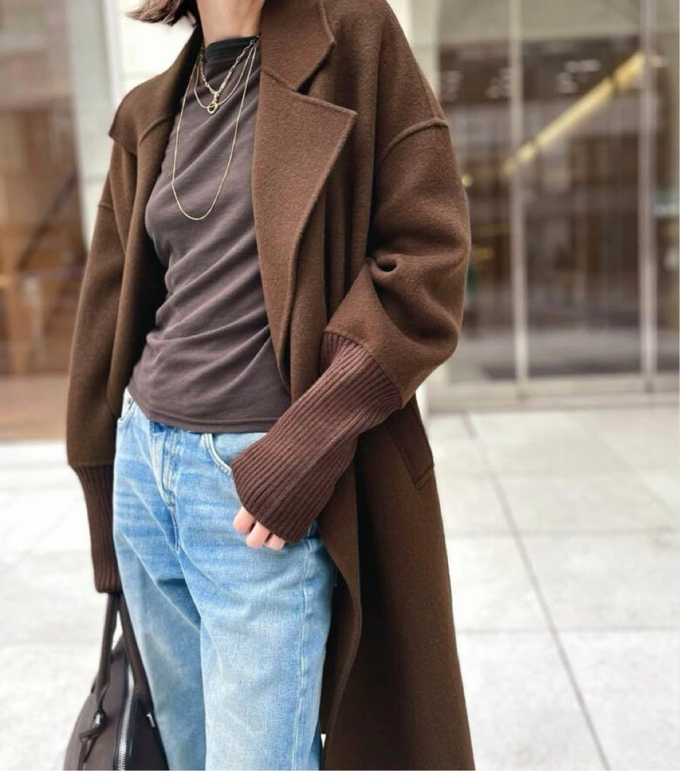 ジャケット・アウター L'Appartmement RIB WOOL COAT
