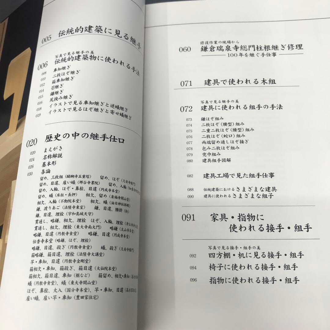 木組み・継手と組手の技法　伝統的建築　修復作業