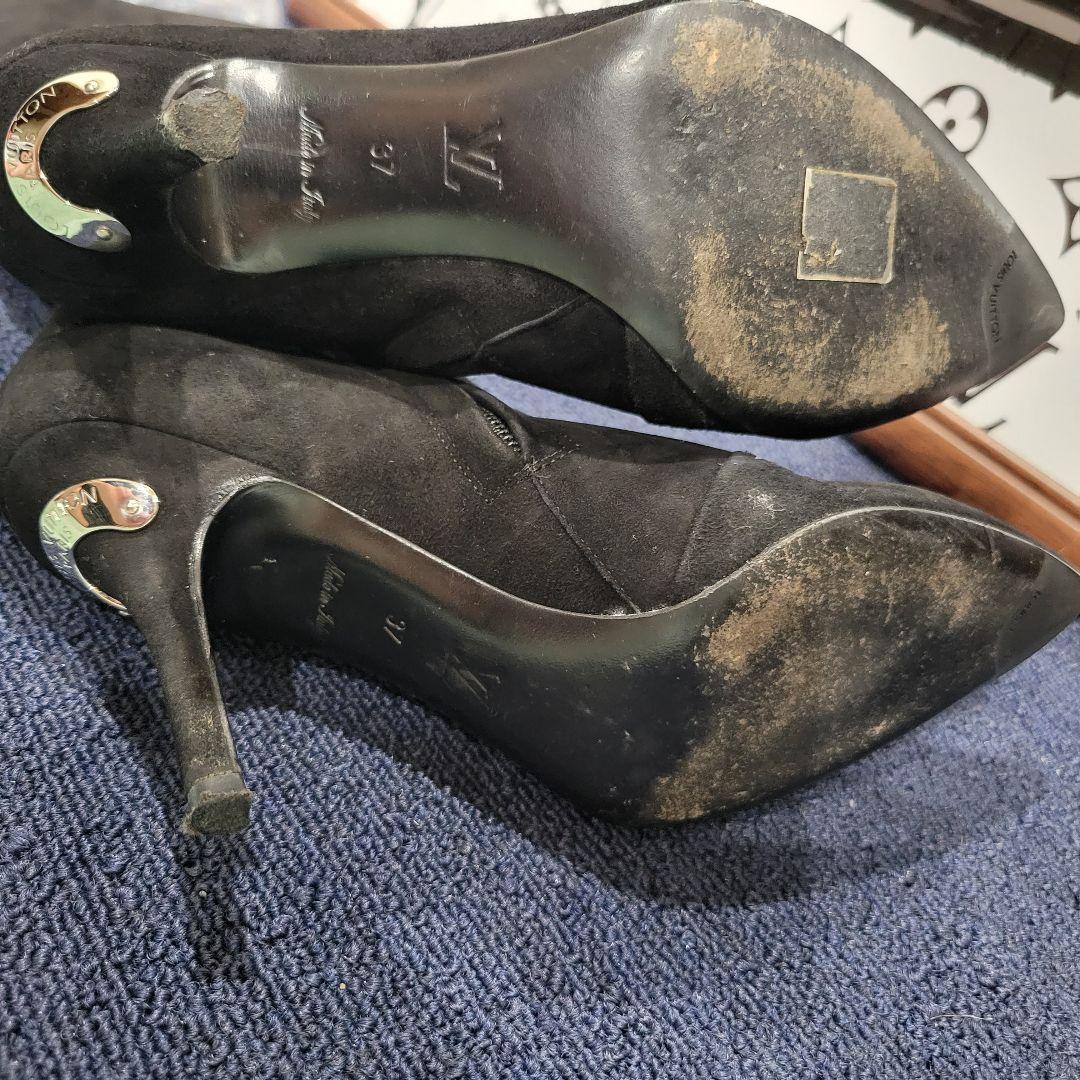 ルイヴィトン　お洒落　シンプル　ロングブーツ　スエード　パンプス　ミュール